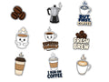 9 Coffee Quote Stickers, But First Coffee Decals, Espresso Yourself Laptop Journal