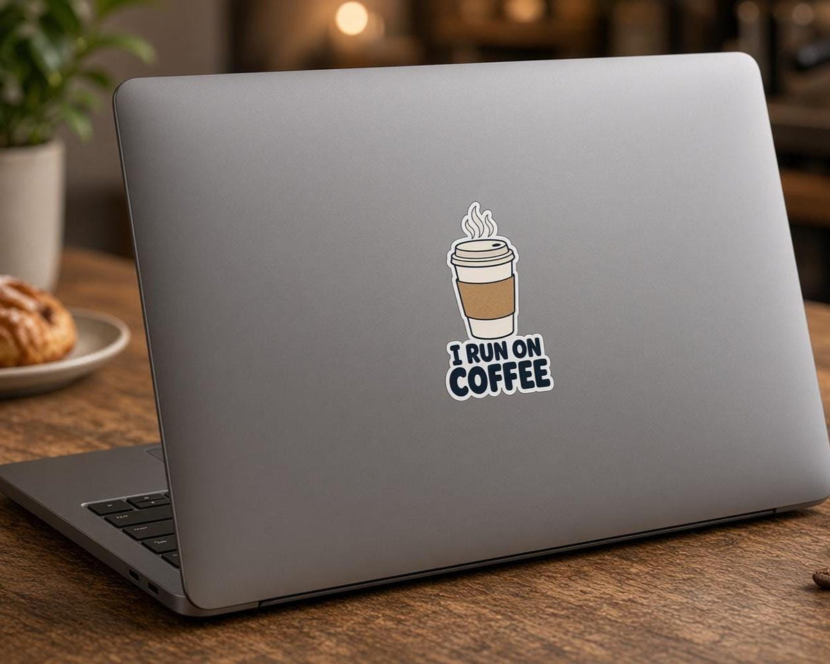 9 Coffee Quote Stickers, But First Coffee Decals, Espresso Yourself Laptop Journal