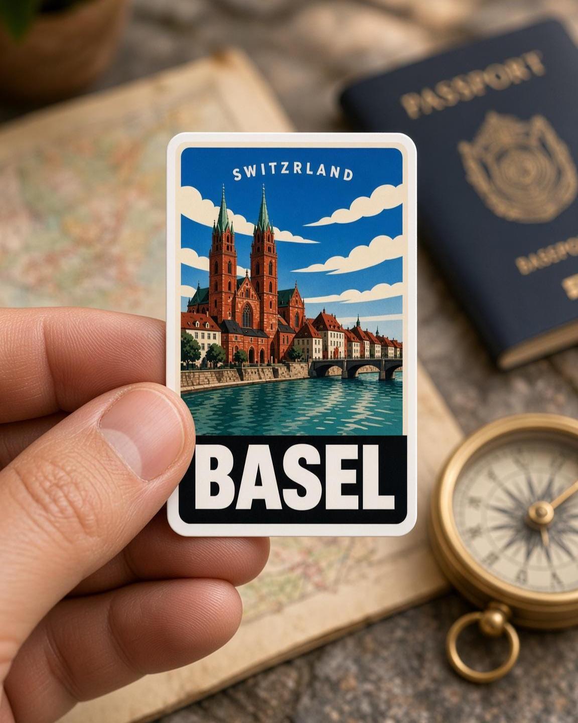 Europe City Stickers, Vintage Travel Decals, Paris Rome Venice Laptop Journal Set