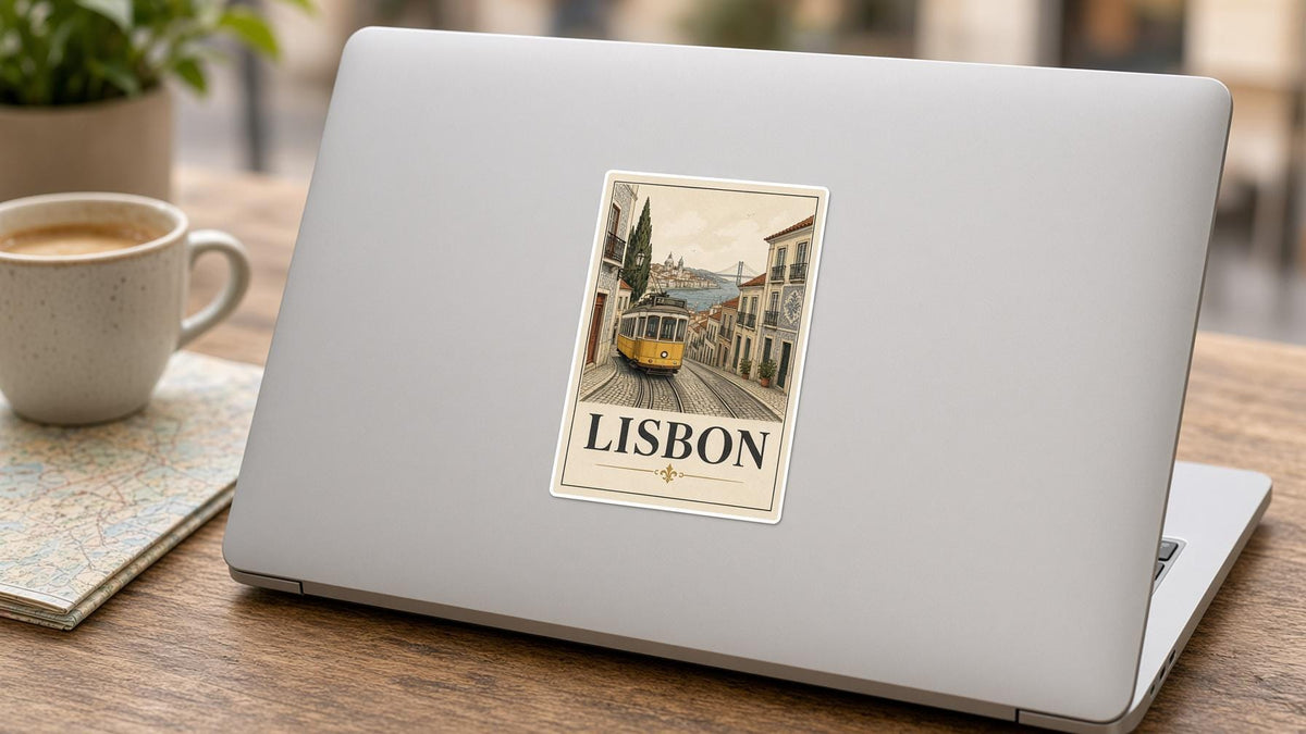 12 Europe City Stickers, Vintage Rome Paris Venice Decals, Laptop Journal Travel Set