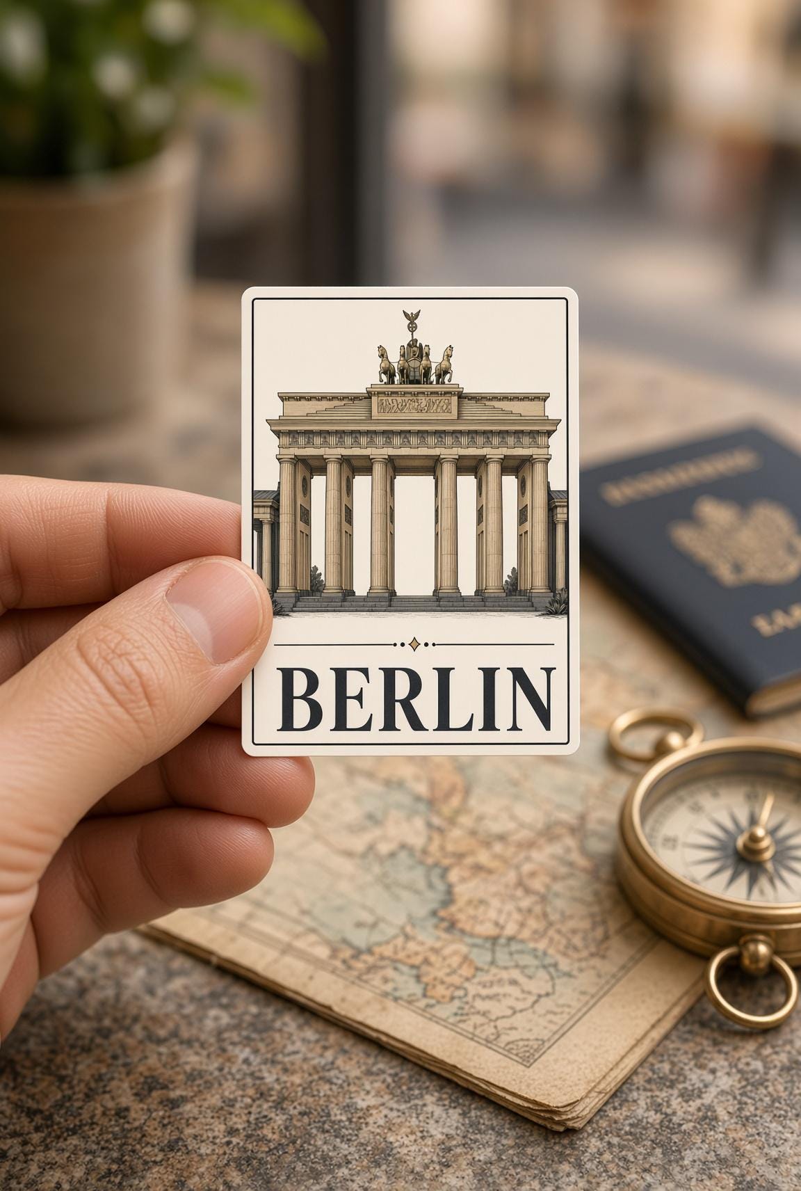 12 Europe City Stickers, Vintage Rome Paris Venice Decals, Laptop Journal Travel Set