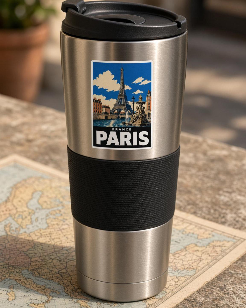 Europe City Stickers, Vintage Rome Paris Venice Decals, Laptop Journal Travel Set
