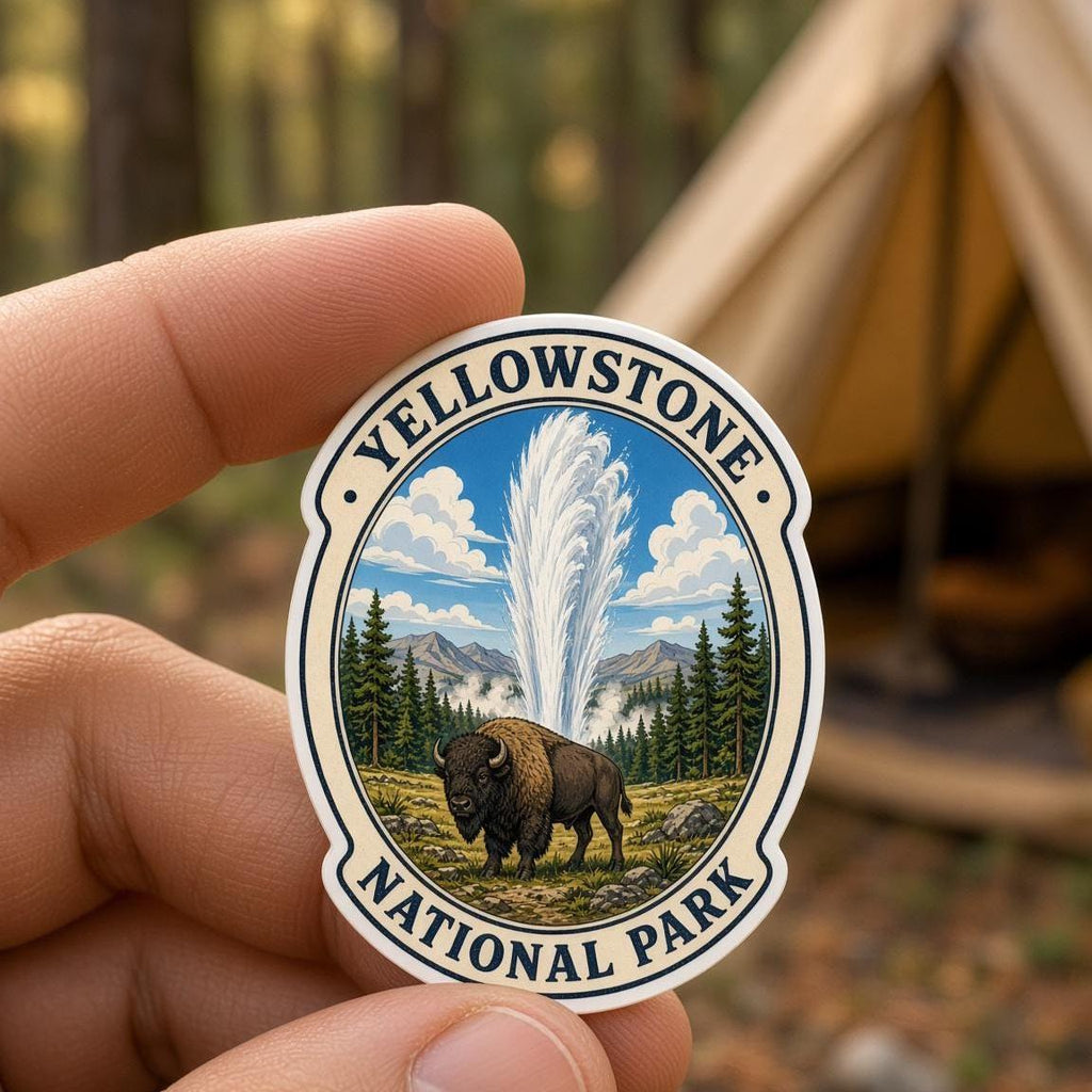 National Park Stickers, Yosemite Zion Yellowstone Decals, Laptop Journal Set