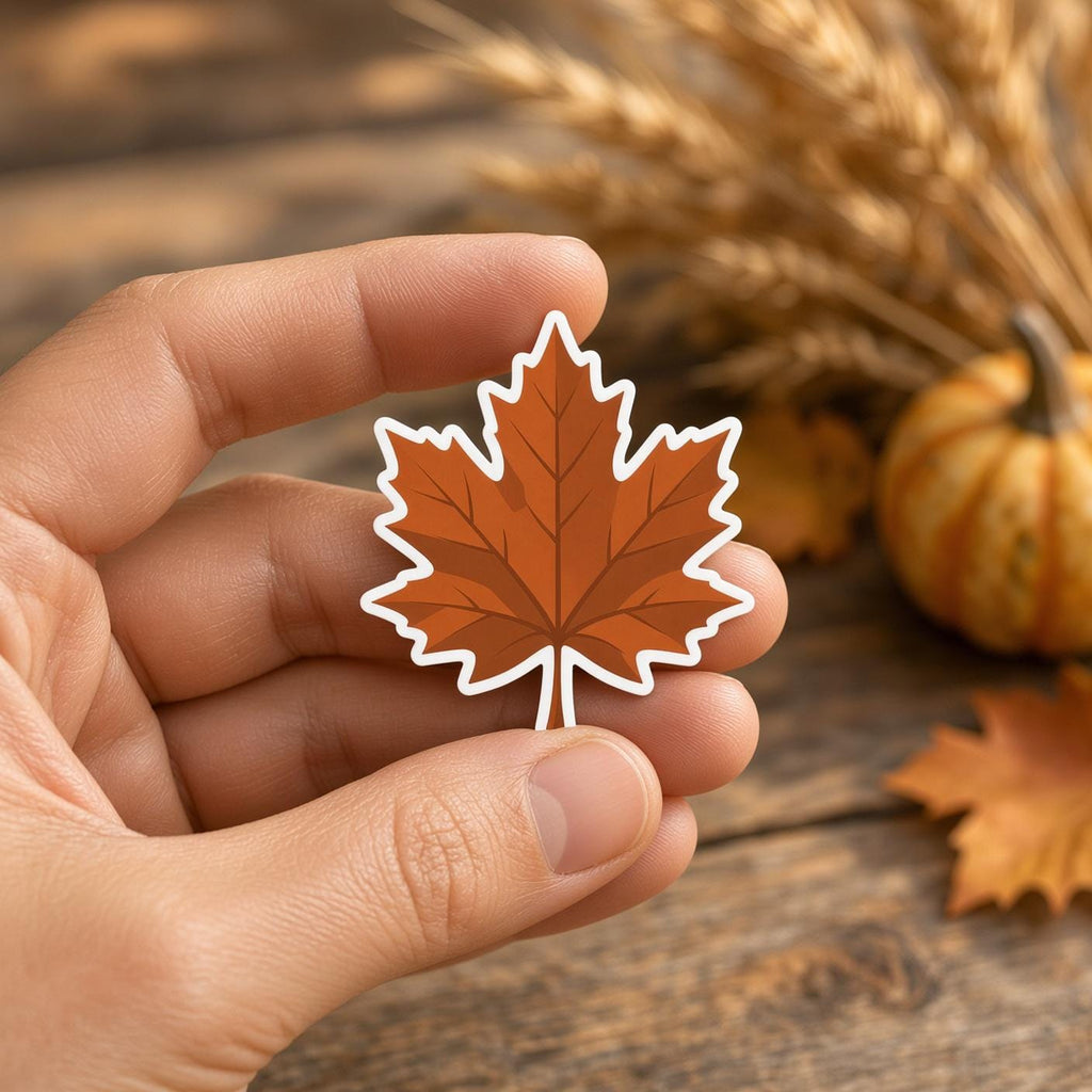 Fall Harvest Stickers, Autumn Die-Cut Set, Pumpkin Leaf Cider Cozy Journal Laptop Bottle Stickers