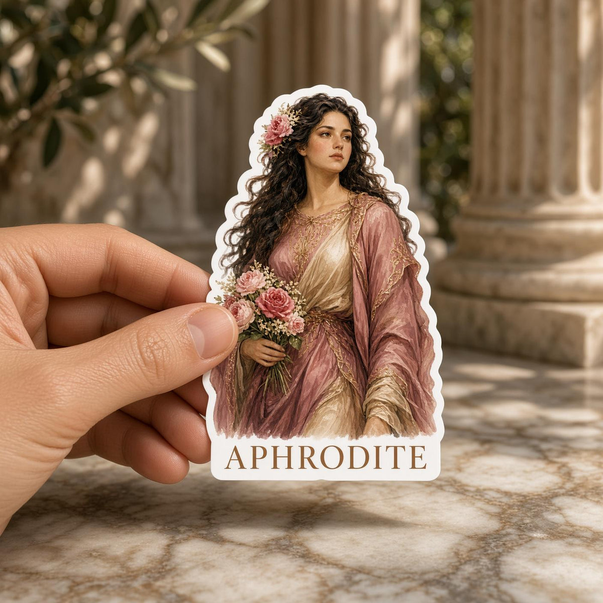 Greek God Stickers, Die-Cut Mythology Portraits for Journals and Laptops