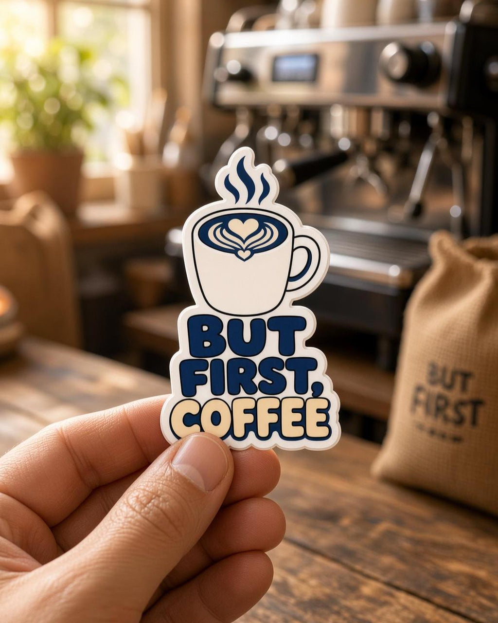 9 Coffee Quote Stickers, But First Coffee Decals, Espresso Yourself Laptop Journal