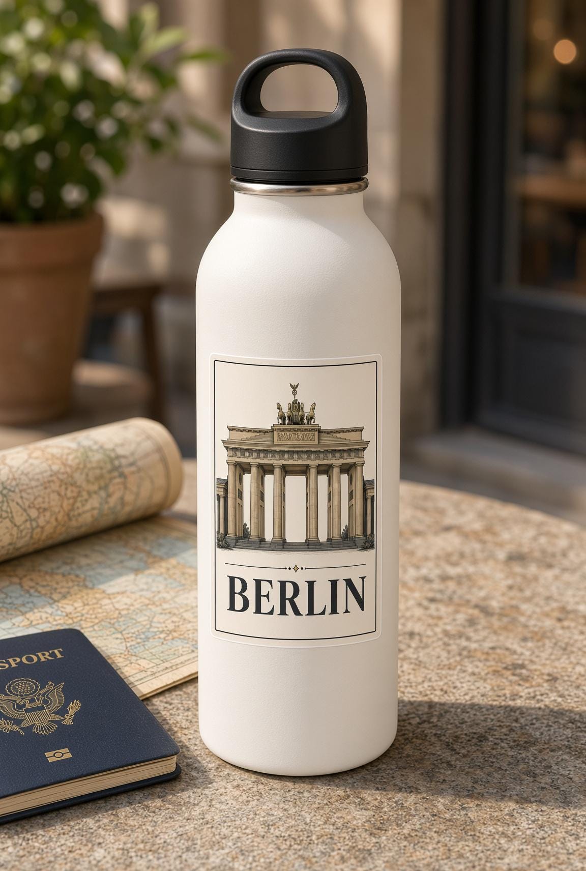 12 Europe City Stickers, Vintage Rome Paris Venice Decals, Laptop Journal Travel Set