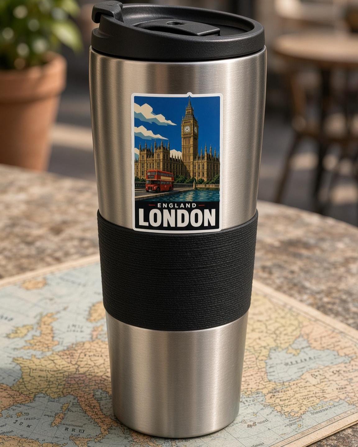 Europe City Stickers, Vintage Rome Paris Venice Decals, Laptop Journal Travel Set