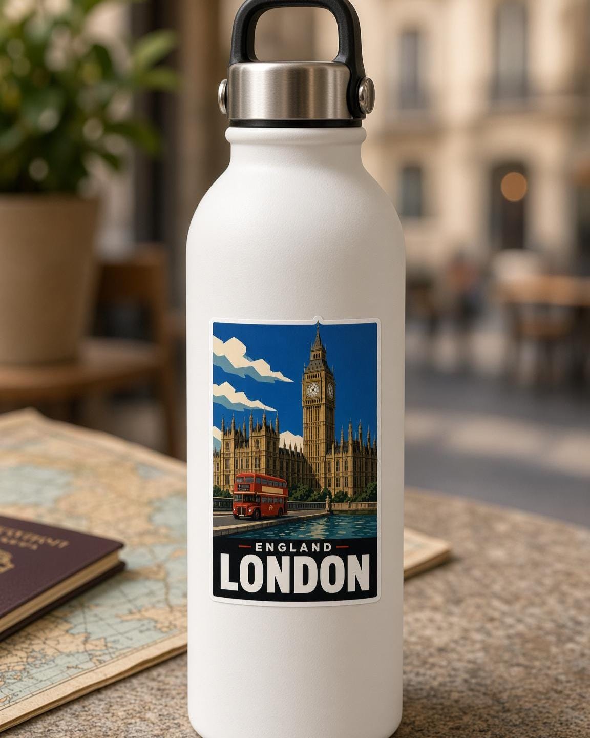 Europe City Stickers, Vintage Rome Paris Venice Decals, Laptop Journal Travel Set