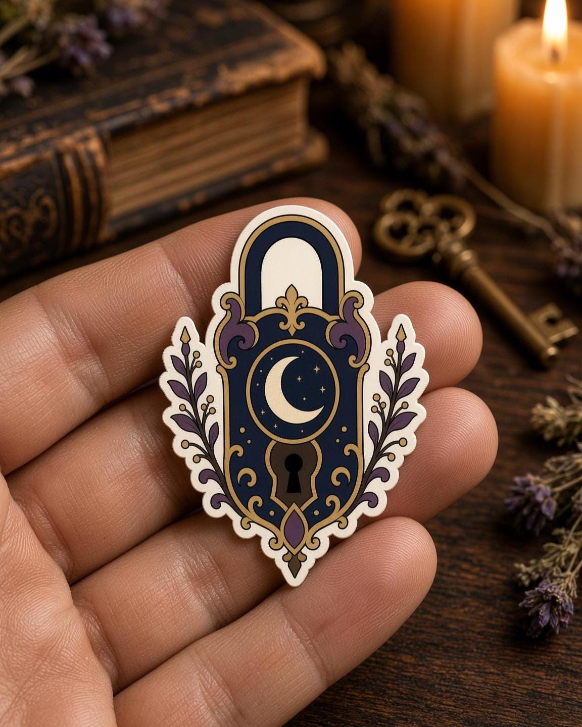 Wizardry Witchy Stickers, Moon Owl Potion Decals, Dark Cottagecore Laptop Journal Set