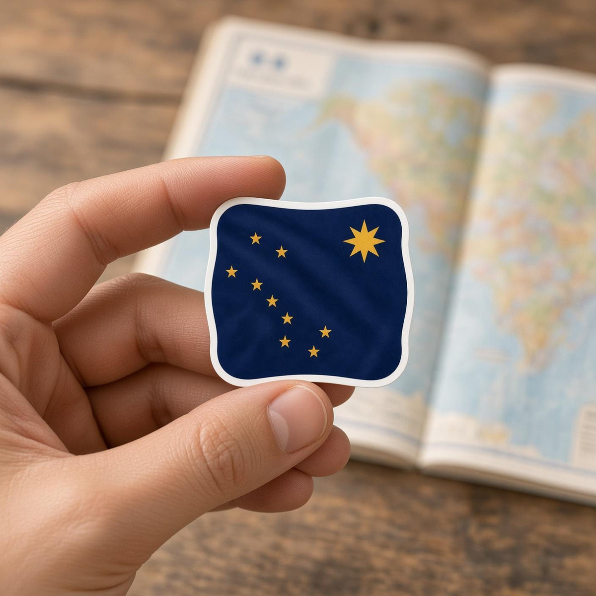 State Map and Flag Sticker Set, Matching US State Pair, Laptop Journal Gift