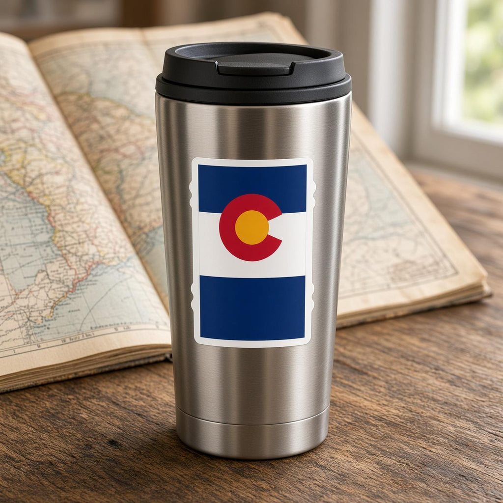 US State Flag Stickers, California Bear Flag Decal, Laptop Journal Bottle