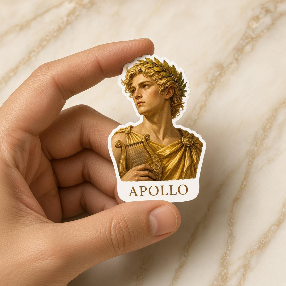 Greek God Stickers, Die-Cut Mythology Portraits for Journals and Laptops
