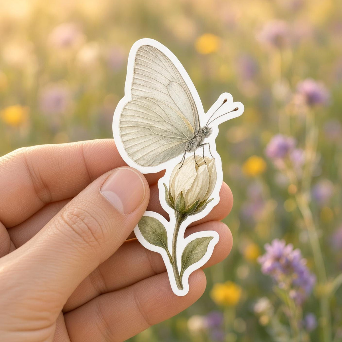 Butterfly Stickers, Die-Cut Nature Set for Journals and Laptops