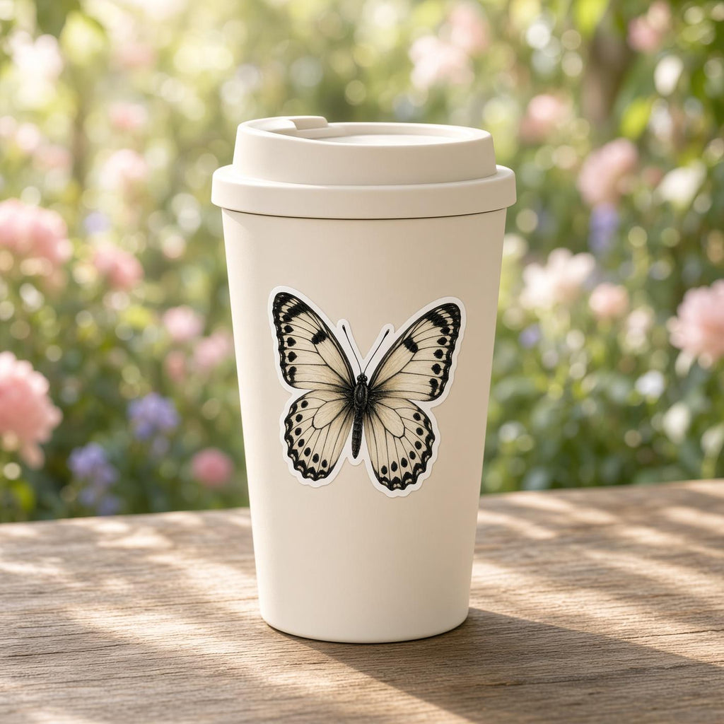 Butterfly Stickers, Die-Cut Nature Set for Journals and Laptops