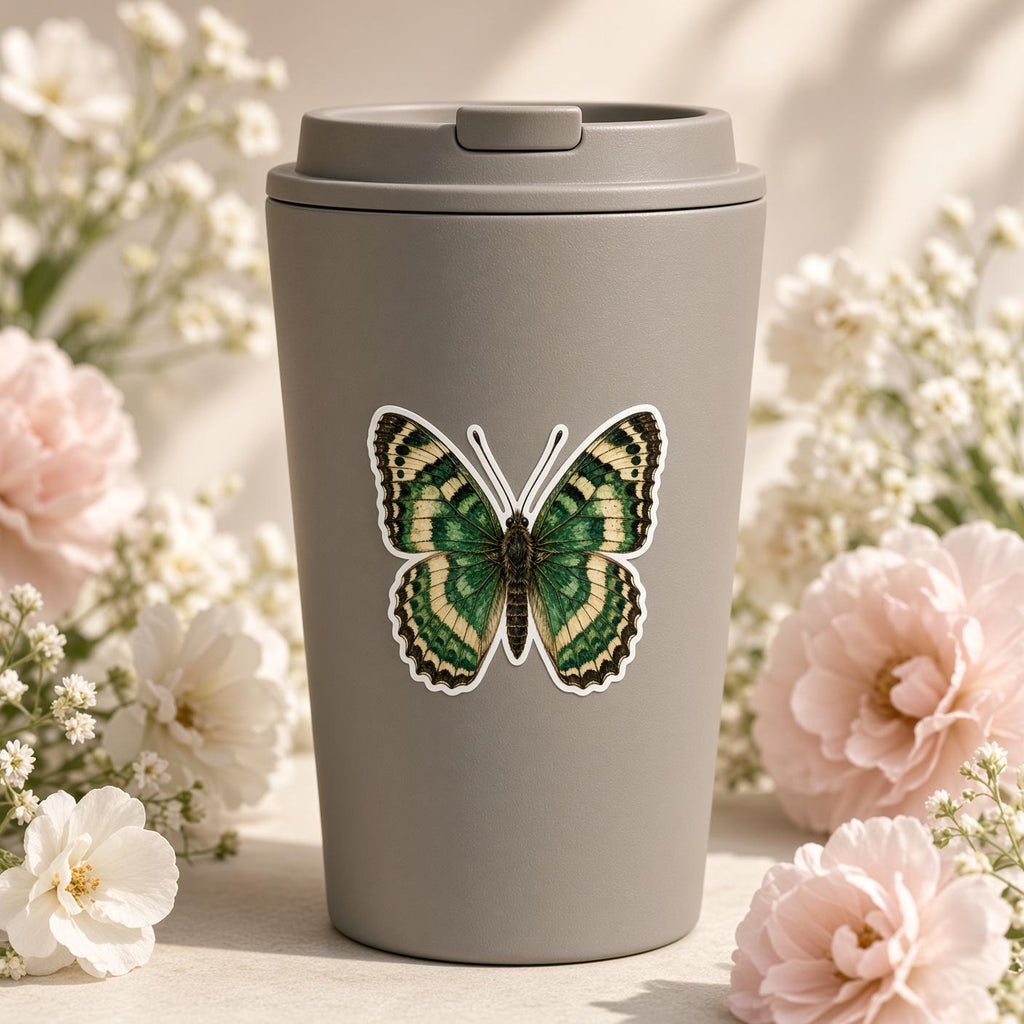 Butterfly Stickers, Die-Cut Nature Set for Journals and Laptops